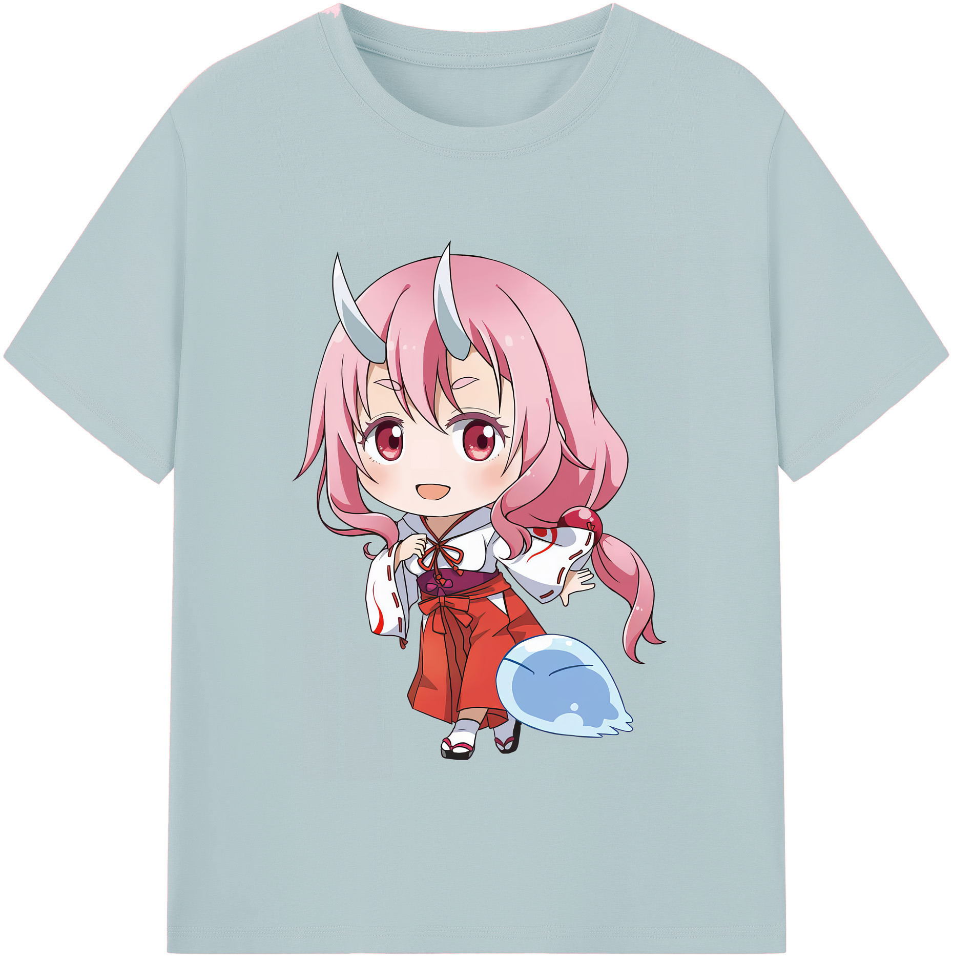 （画像用） 転スラ Regarding Reincarnated to Slime 綿100％半袖Tシャツ（フロントプリント）